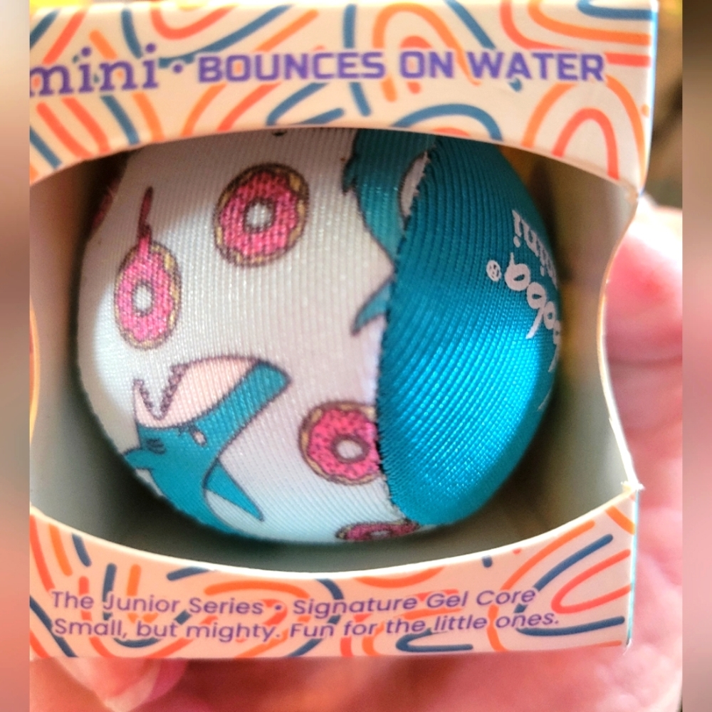 Waboba mini high performance water bouncing ball shark donuts